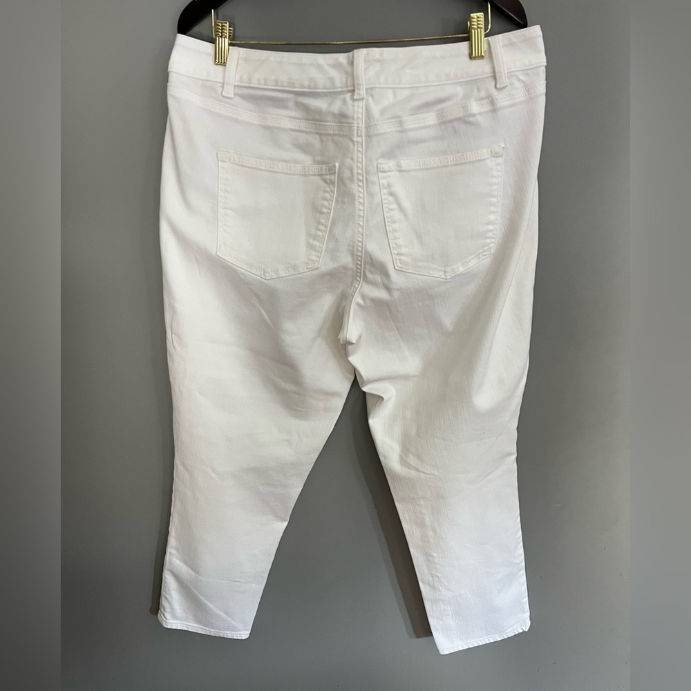 Talbots Women's Boyfriend Jeans 14P White - Picture 4 of 8